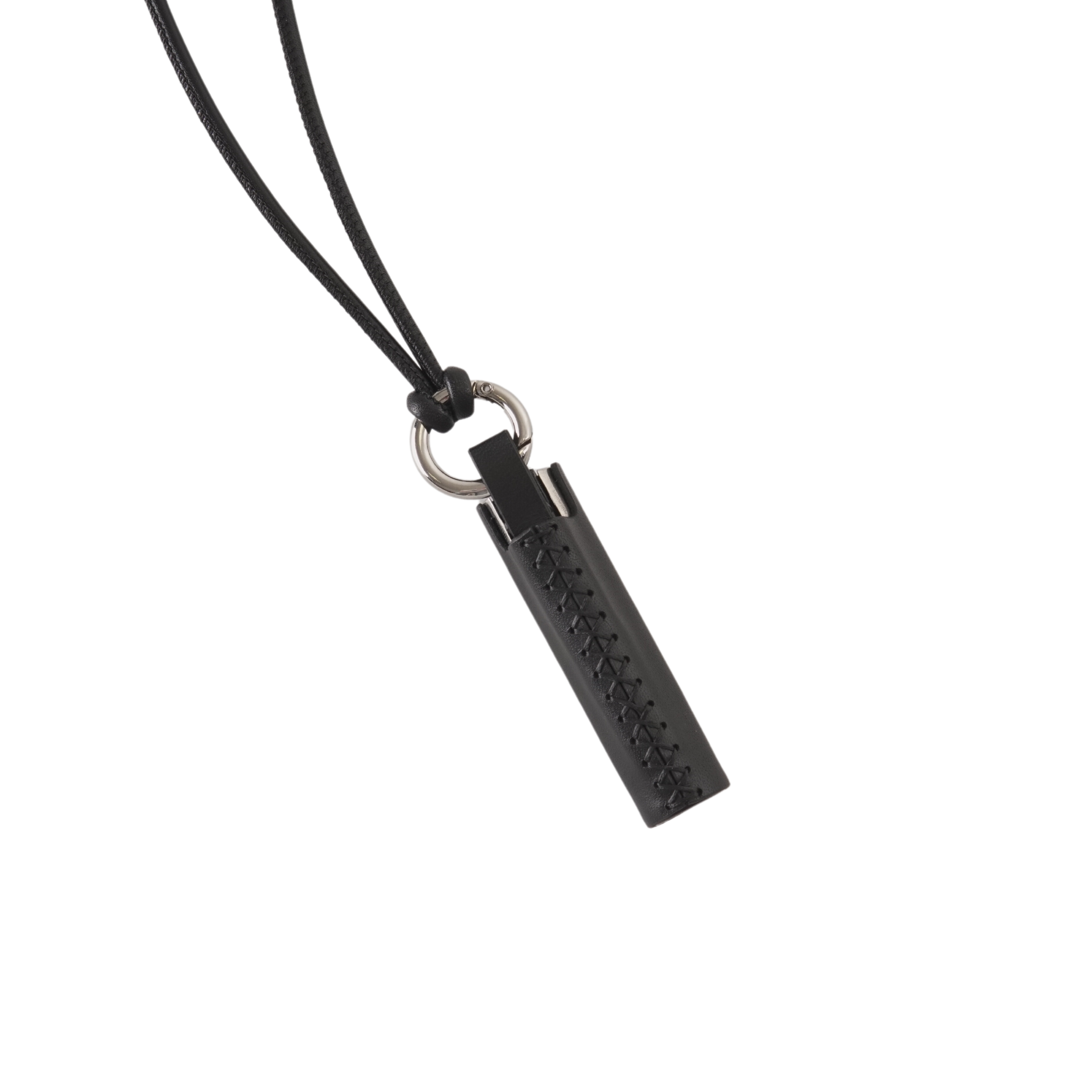 Leather lighter case necklace